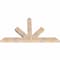 Ekena Millwork Saratoga Smooth Timber Gable Bracket, Douglas Fir, 72"W x 42"H x 3 1/2"D x 5 1/2"F, 14/12 Pitch GBW072X42X0406SAR00SDF - alternate 2